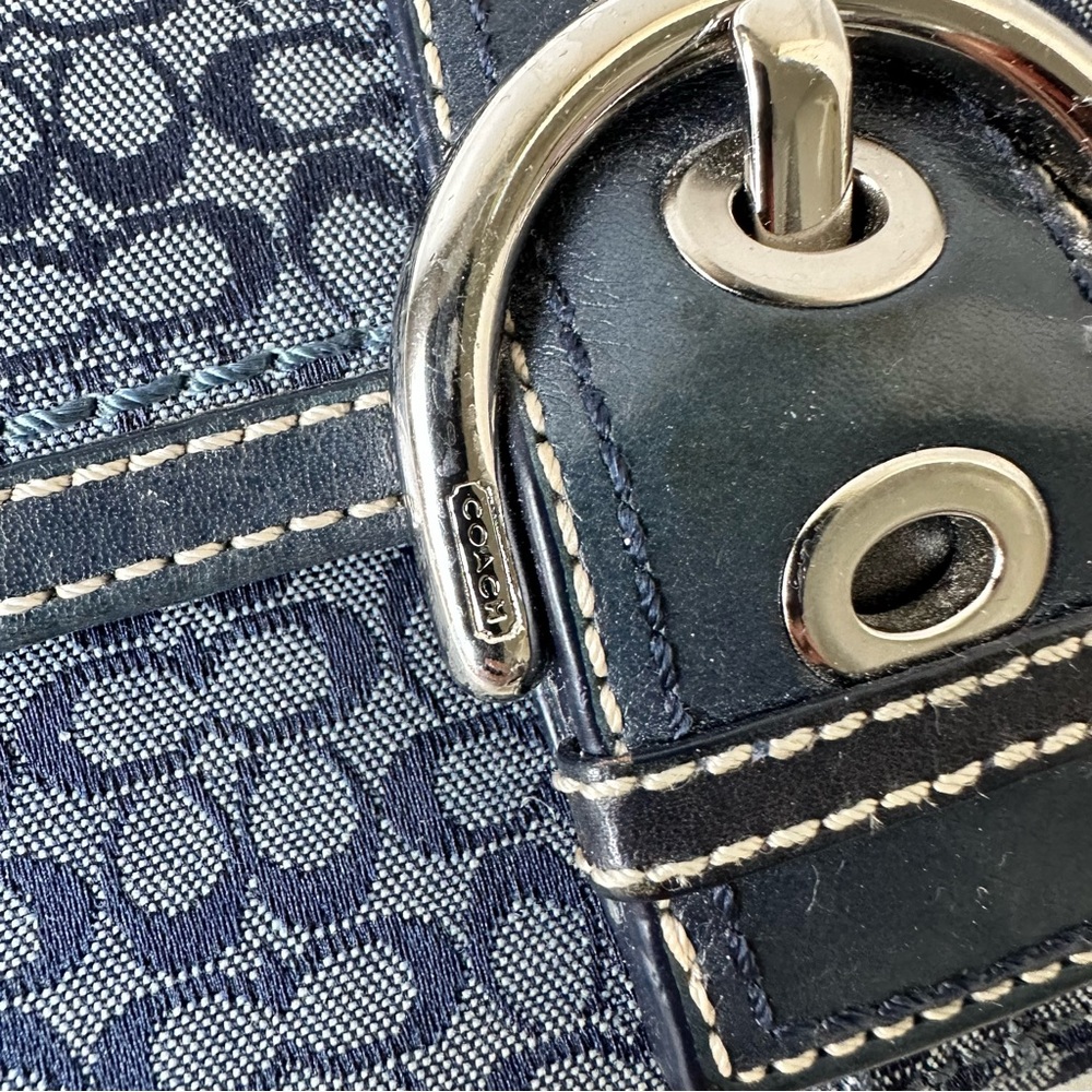 Coach Blue Monogram Wallet - Picture 2 of 5